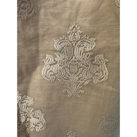 Kurta Churidar 2 Piece Sleeveless Set Size Medium Beige/Green Indian Clothes - Picture 5 of 6